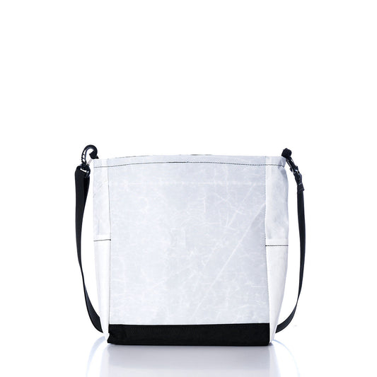 Vintage Blue and White Medium Voyager Crew Crossbody Alternate View
