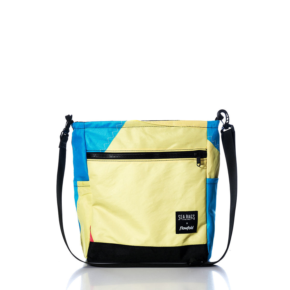 Vintage Yellow and Blue Medium Voyager Crew Crossbody