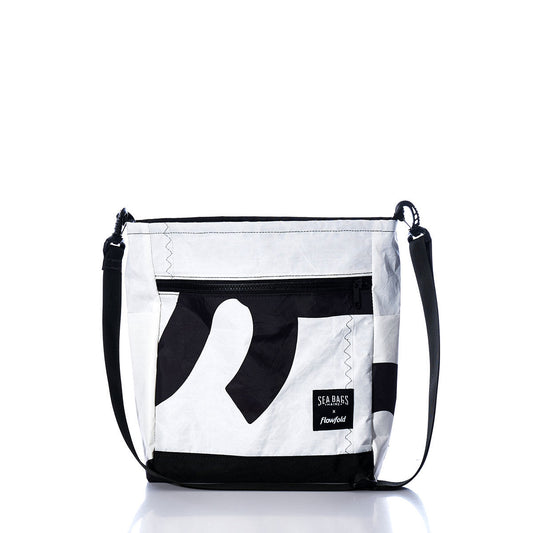 Vintage Black and White Medium Voyager Crew Crossbody