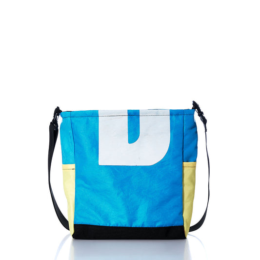 Vintage Blue and Yellow Medium Voyager Crew Crossbody Alternate View