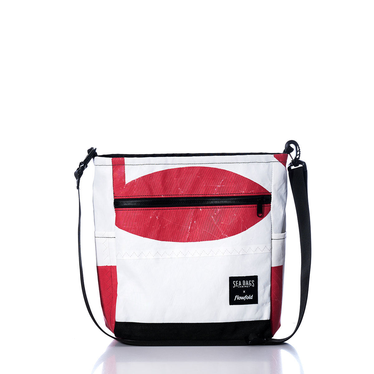Vintage Red and White Medium Voyager Crew Crossbody
