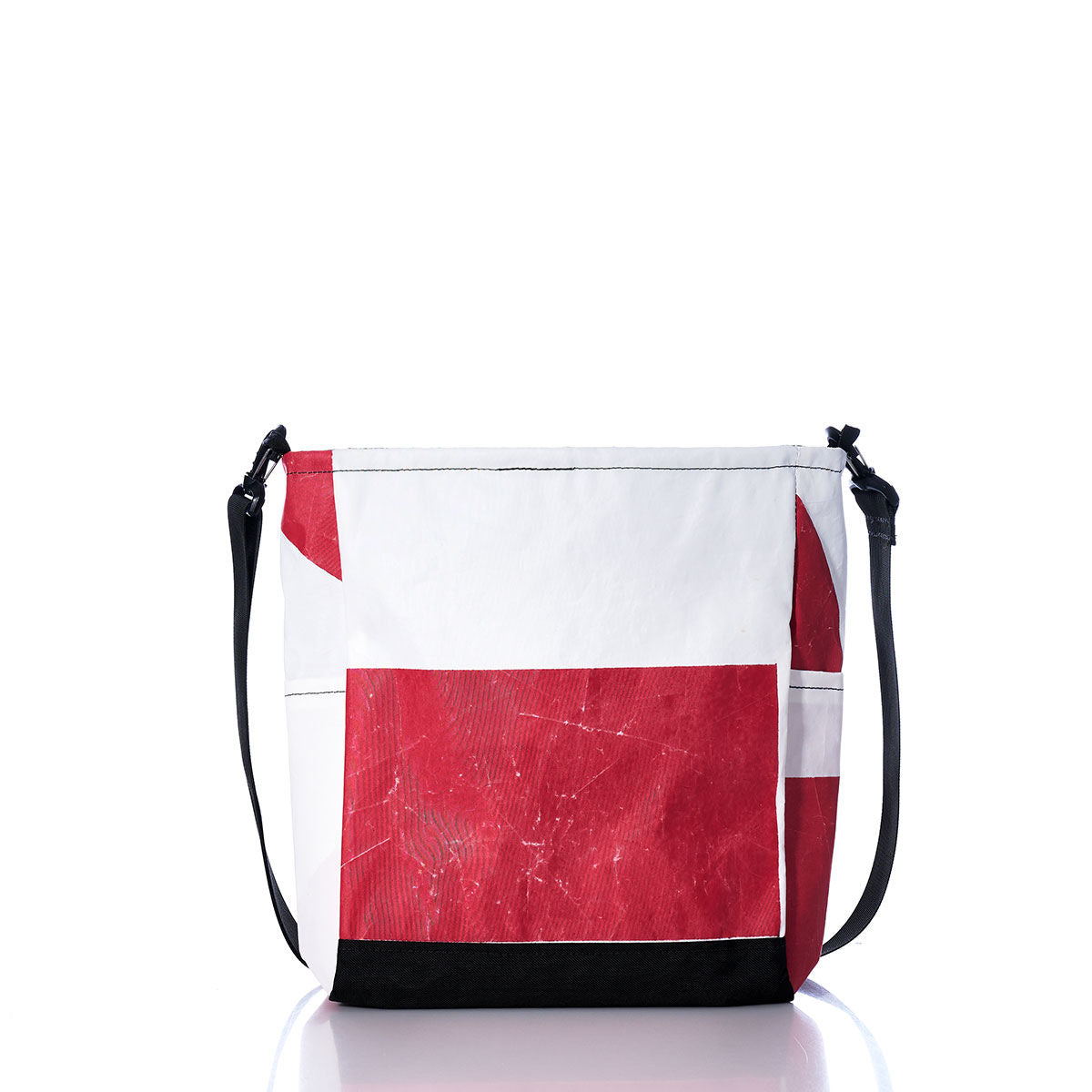 Vintage Red and White Medium Voyager Crew Crossbody Alternate View