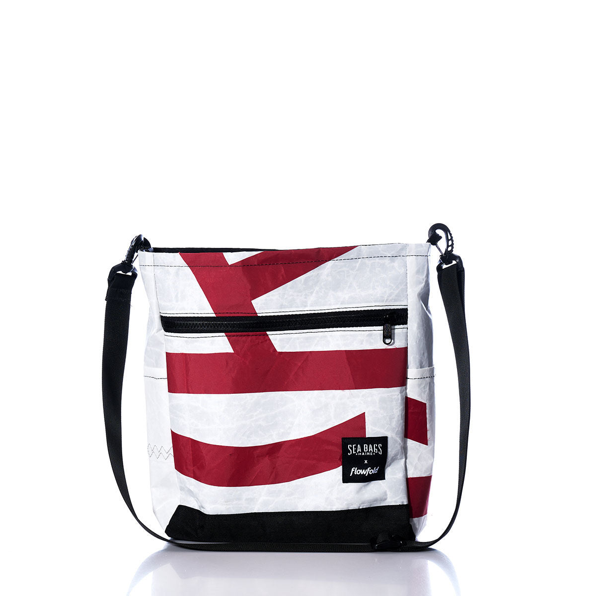Vintage Red and White Medium Voyager Crew Crossbody