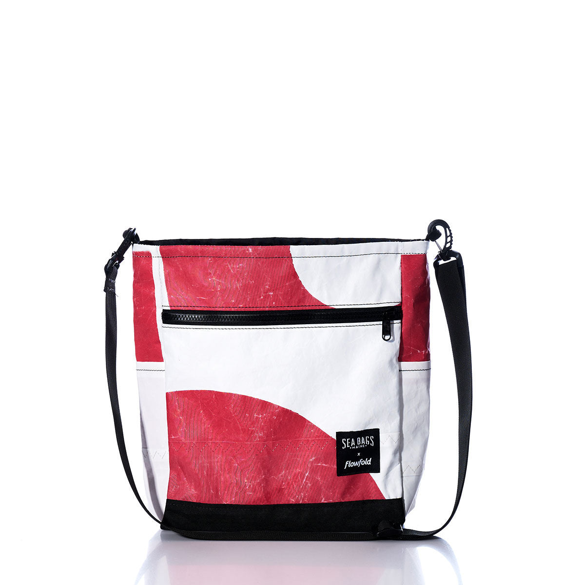 Vintage Red and White Medium Voyager Crew Crossbody