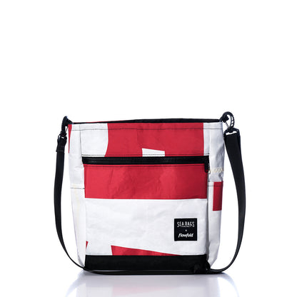 Vintage Red Numbers Medium Voyager Crew Crossbody