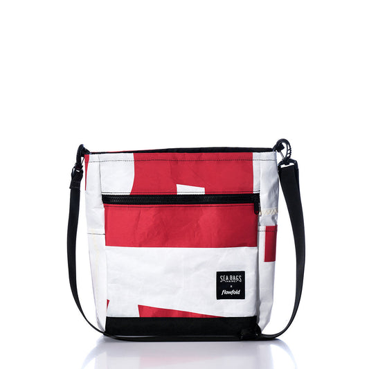 Vintage Red Numbers Medium Voyager Crew Crossbody
