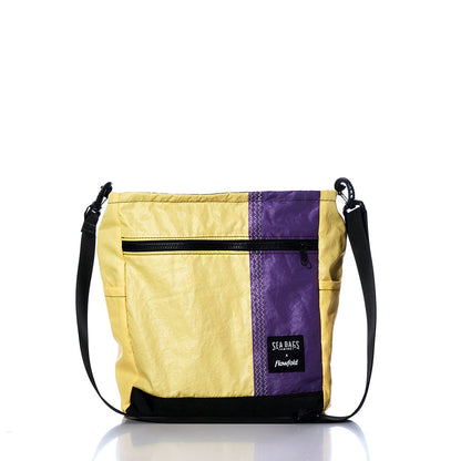 Vintage Yellow and Purple Medium Voyager Crew Crossbody