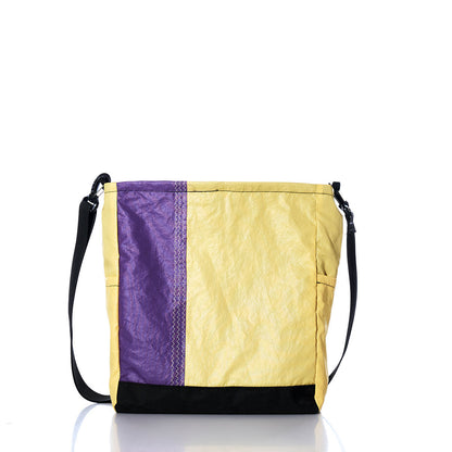 Vintage Yellow and Purple Medium Voyager Crew Crossbody Alternate View