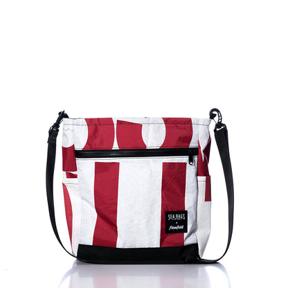 Vintage Red Numbers Medium Voyager Crew Crossbody
