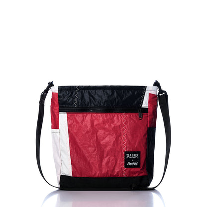 Vintage Red and Black Medium Voyager Crew Crossbody