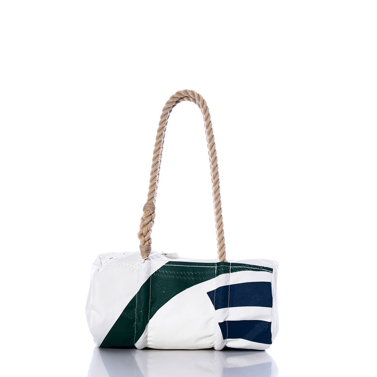 Vintage Green and Blue Baguette Bag