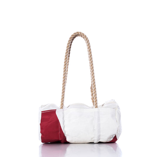 Vintage Red and White Baguette Bag Alternate View