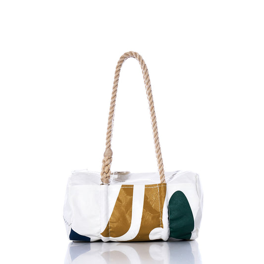 Vintage Gold and Green Baguette Bag