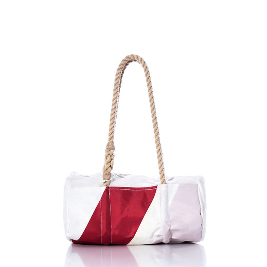 Vintage Red Stripe Baguette Bag