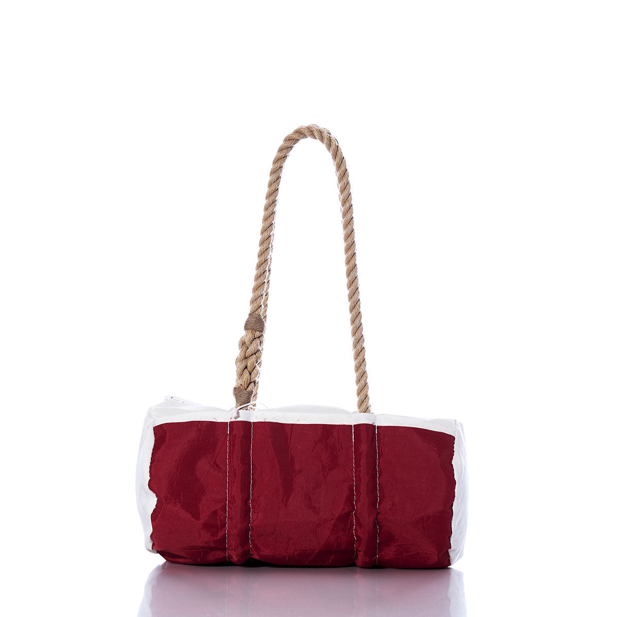 Vintage Red and White Baguette Bag