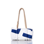 Vintage Blue and White Baguette Bag