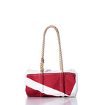 Vintage Red and White Baguette Bag