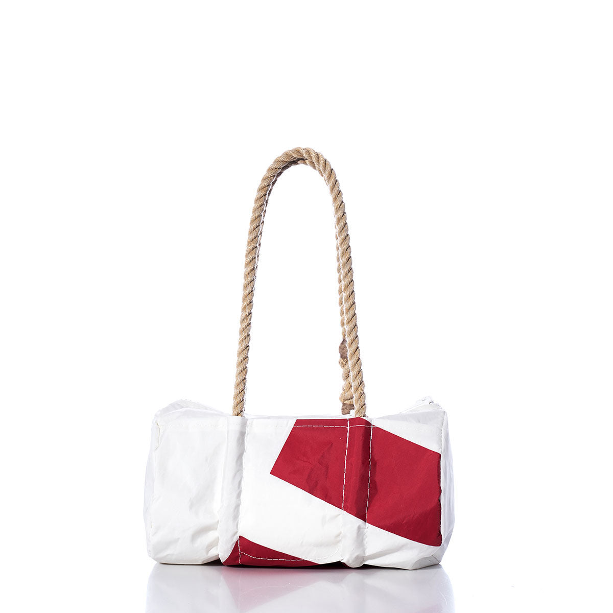 Vintage Red and White Baguette Bag Alternate View