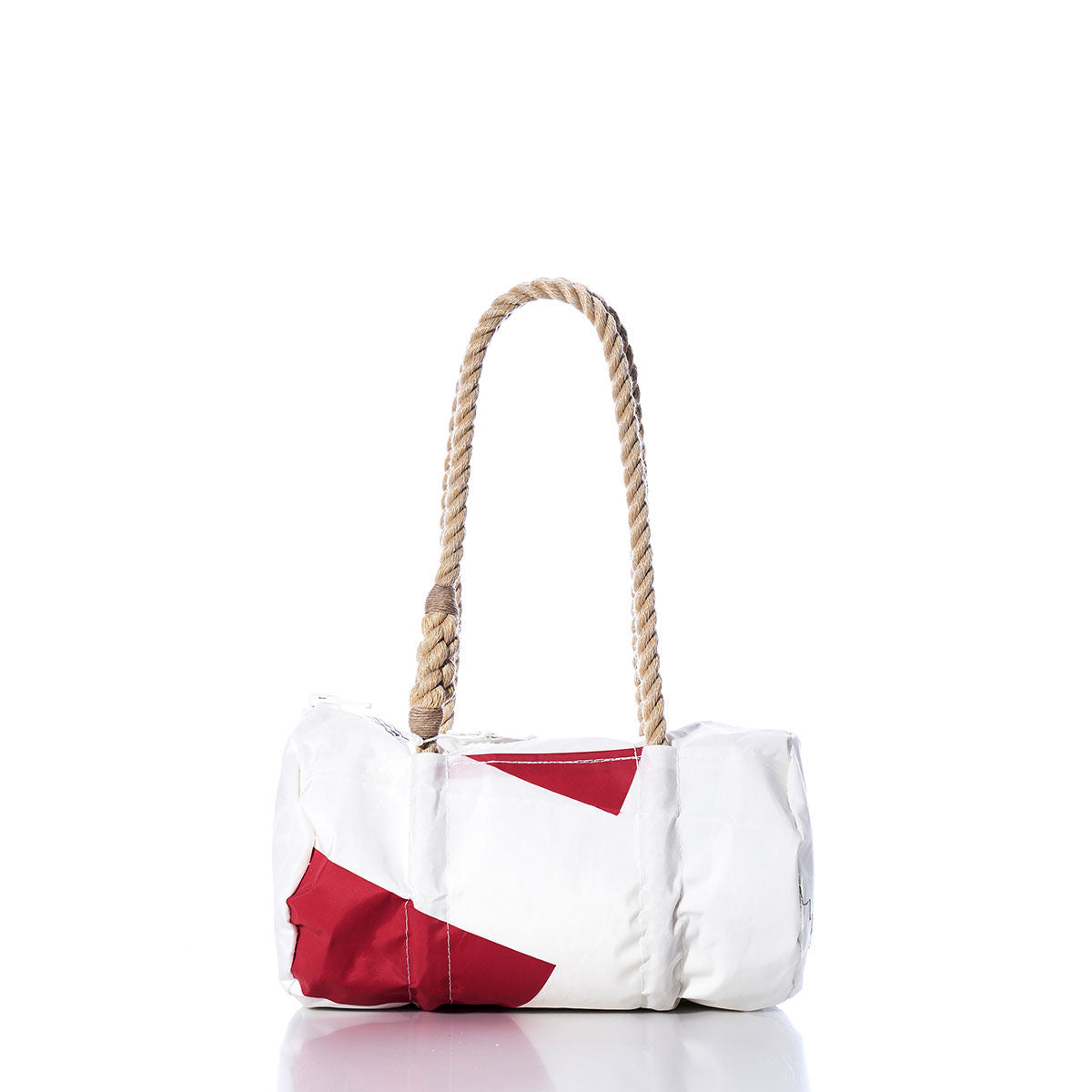 Vintage Red and White Baguette Bag
