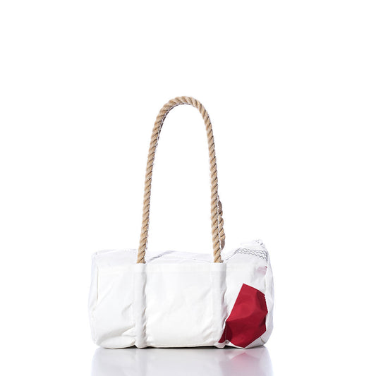 Vintage Red and White Baguette Bag Alternate View
