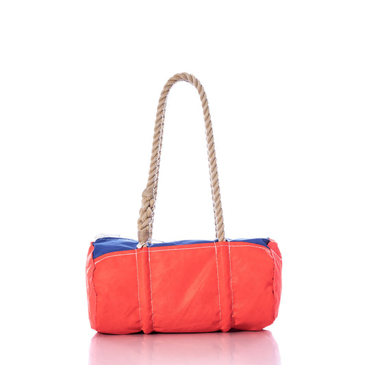 Vintage Orange and Blue Baguette Bag