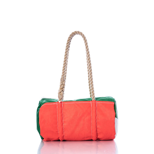 Vintage Orange and Green Baguette Bag