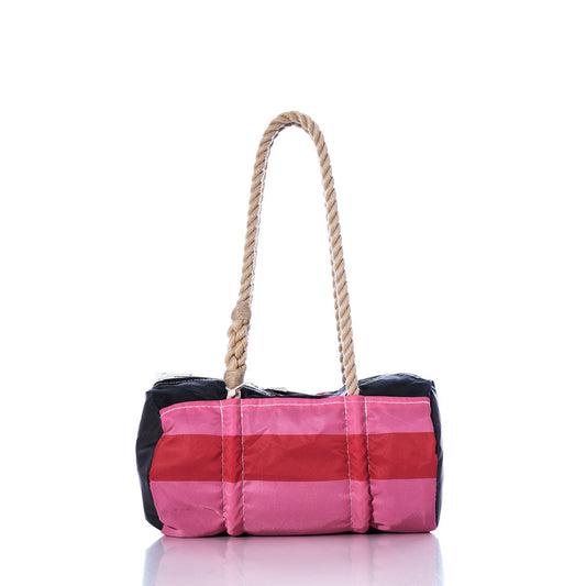 Vintage Pink Stripe Baguette Bag