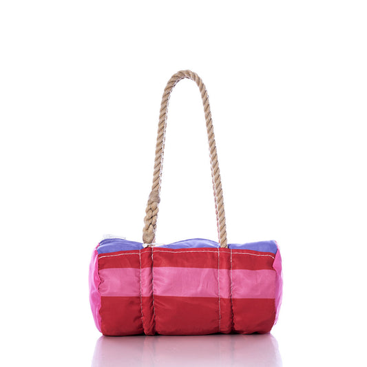 Vintage Pink Stripe Baguette Bag