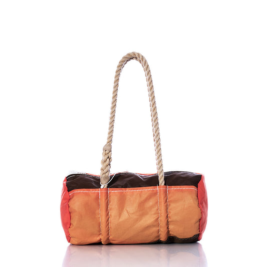 Vintage Brown and Orange Baguette Bag