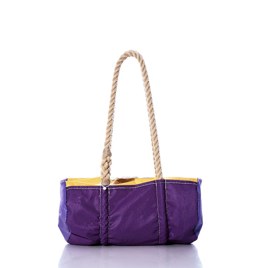 Vintage Purple and Yellow Baguette Bag