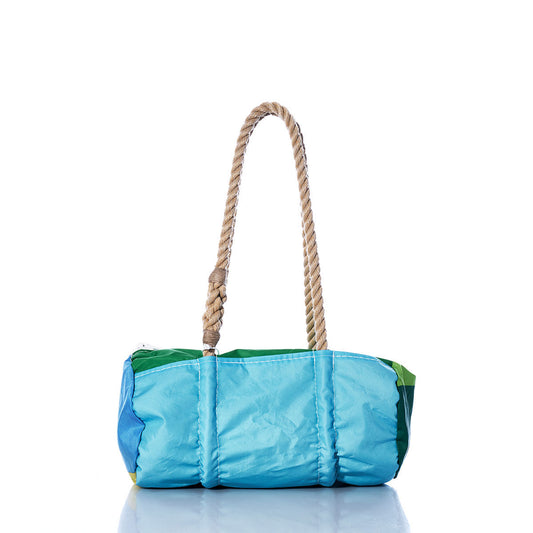 Vintage Blue and Green Baguette Bag