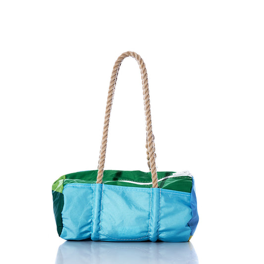 Vintage Blue and Green Baguette Bag Alternate View