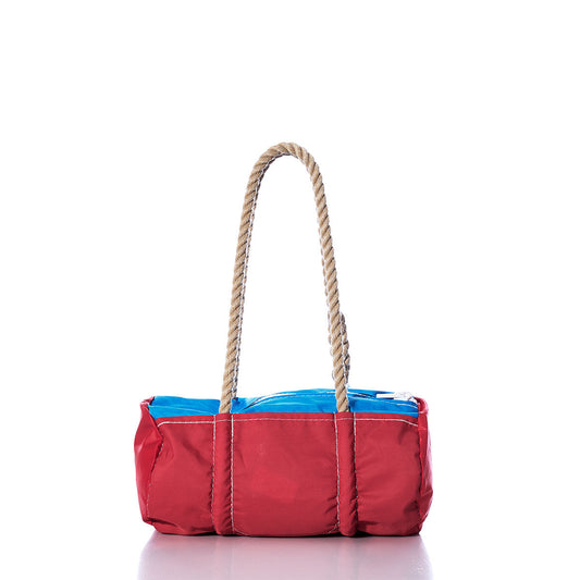 Vintage Blue and Red Baguette Bag Alternate View