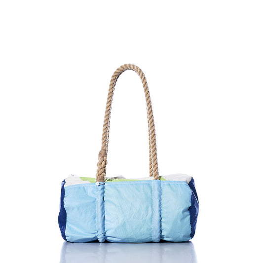 Vintage Blue and Green Baguette Bag