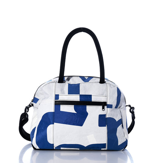 Vintage Blue Numbers Essential Weekender Travel Bag Alternate View