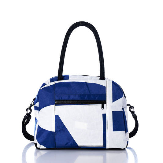 Vintage Blue Essential Weekender Travel Bag Alternate View