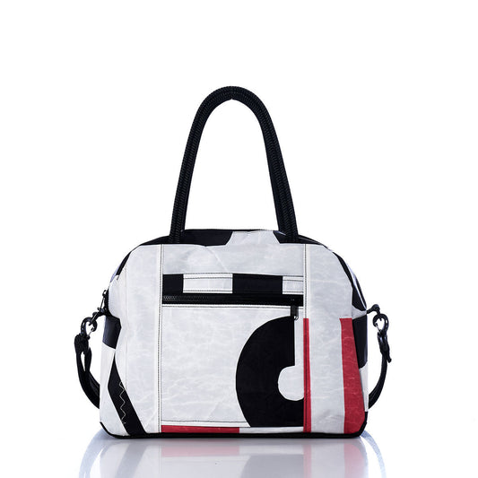 Vintage Red and Black Essential Weekender Travel Bag Alternate View