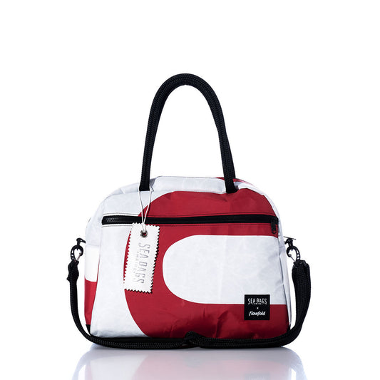 Vintage Red and White Essential Weekender Travel Bag