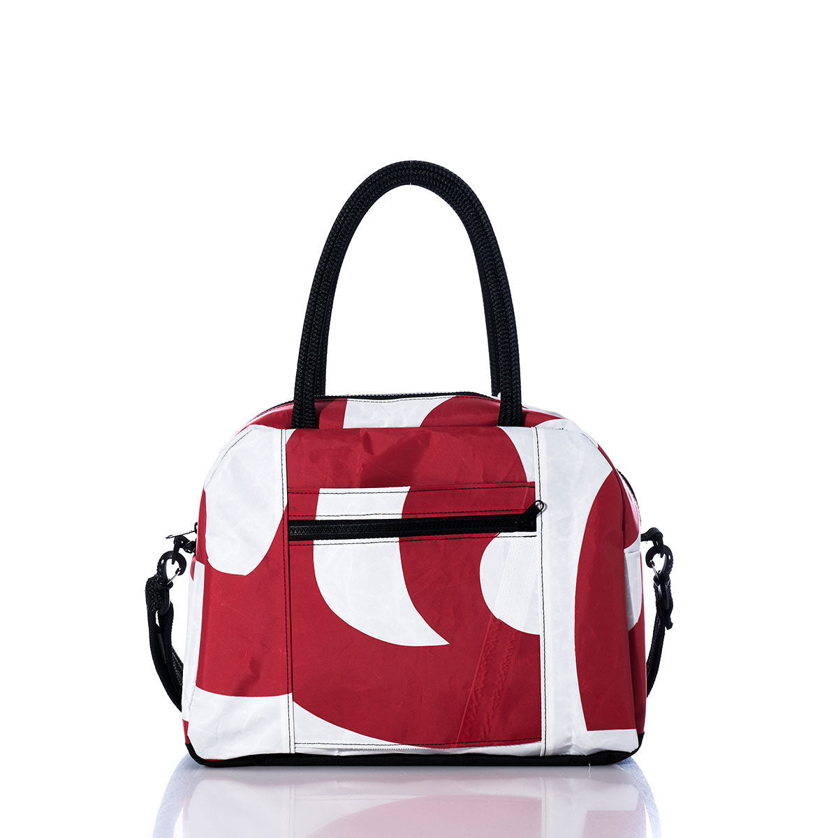Vintage Red and White Essential Weekender Travel Bag Alternate View