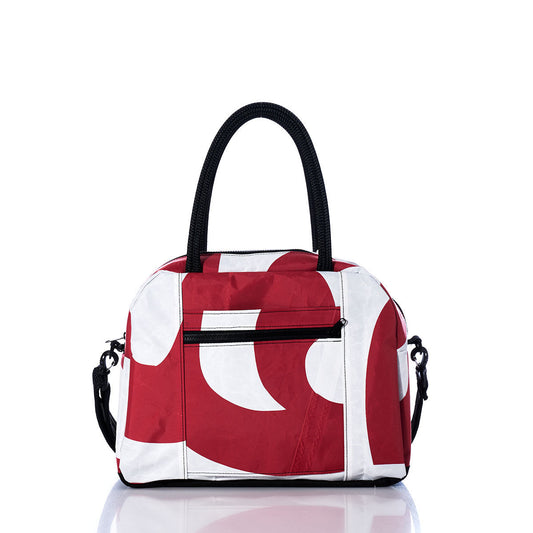 Vintage Red and White Essential Weekender Travel Bag Alternate View