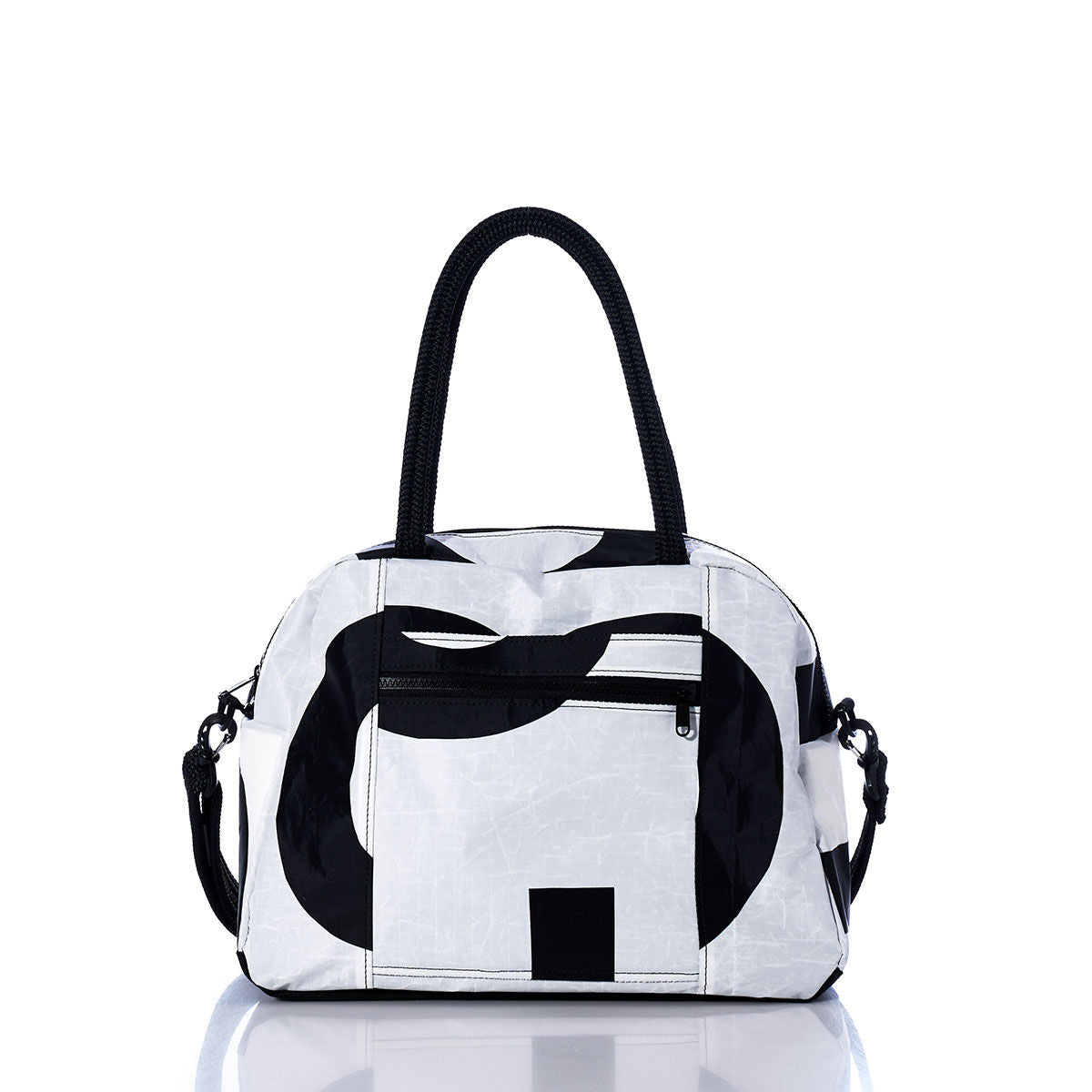 Vintage Black and White Essential Weekender Travel Bag Alternate View