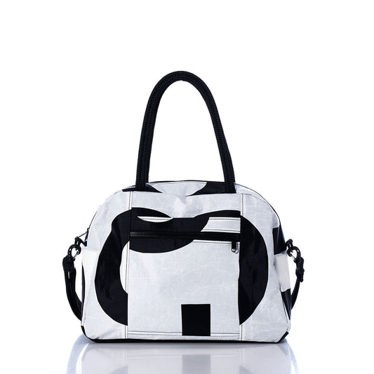 Vintage Black and White Essential Weekender Travel Bag Alternate View