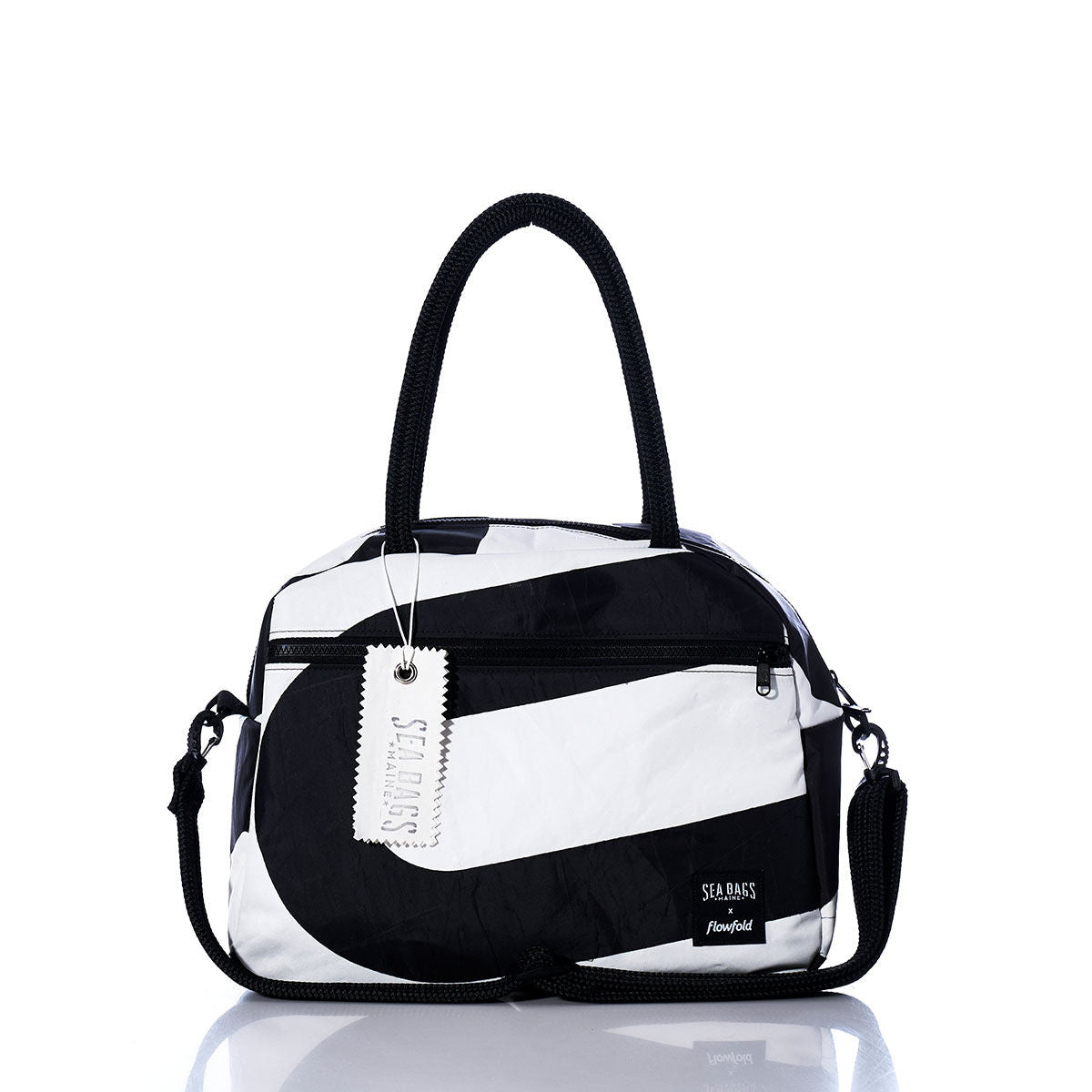 Vintage Black and White Essential Weekender Travel Bag