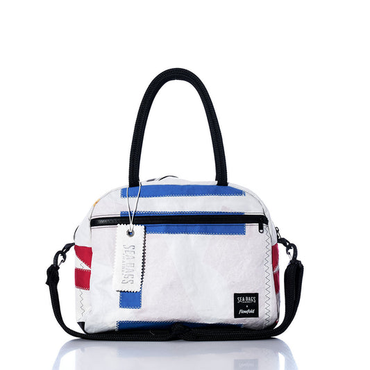 Vintage Blue and Red Essential Weekender Travel Bag