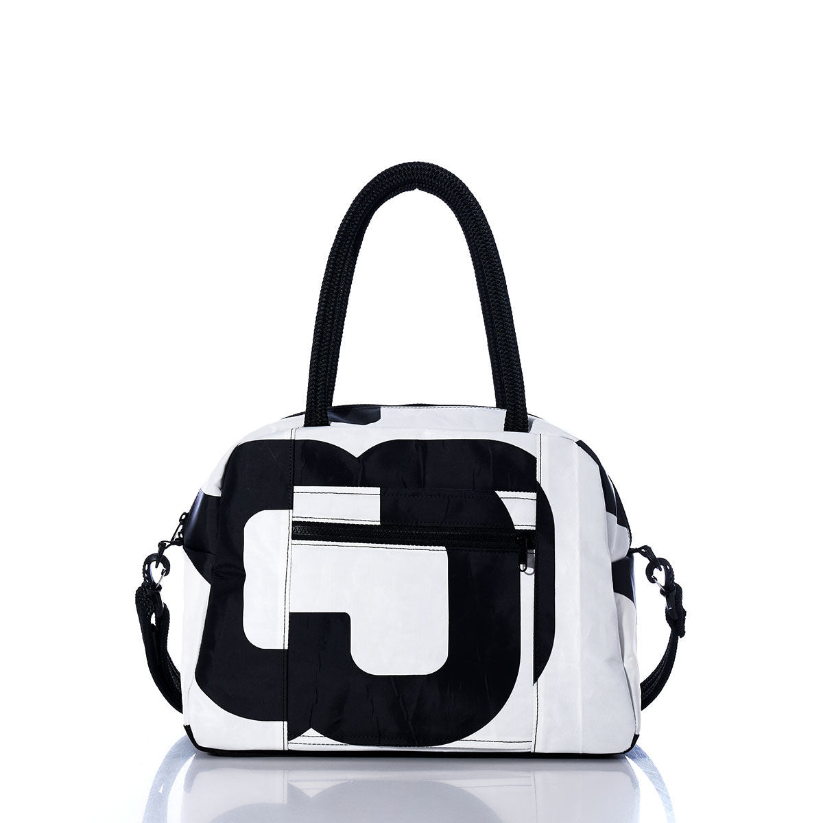 Vintage Black and White Essential Weekender Travel Bag Alternate View