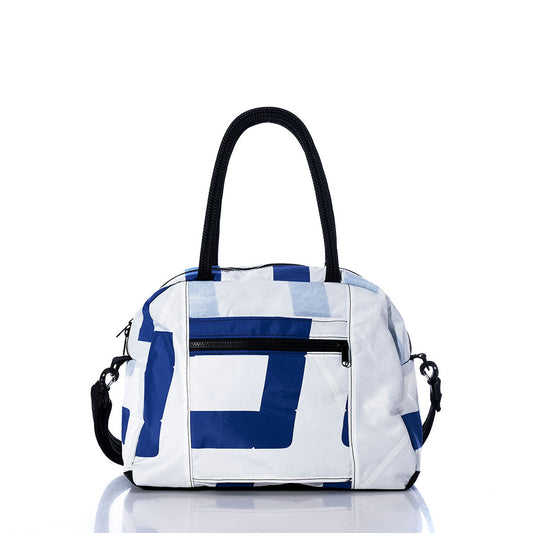 Vintage Blue and White Essential Weekender Travel Bag Alternate View