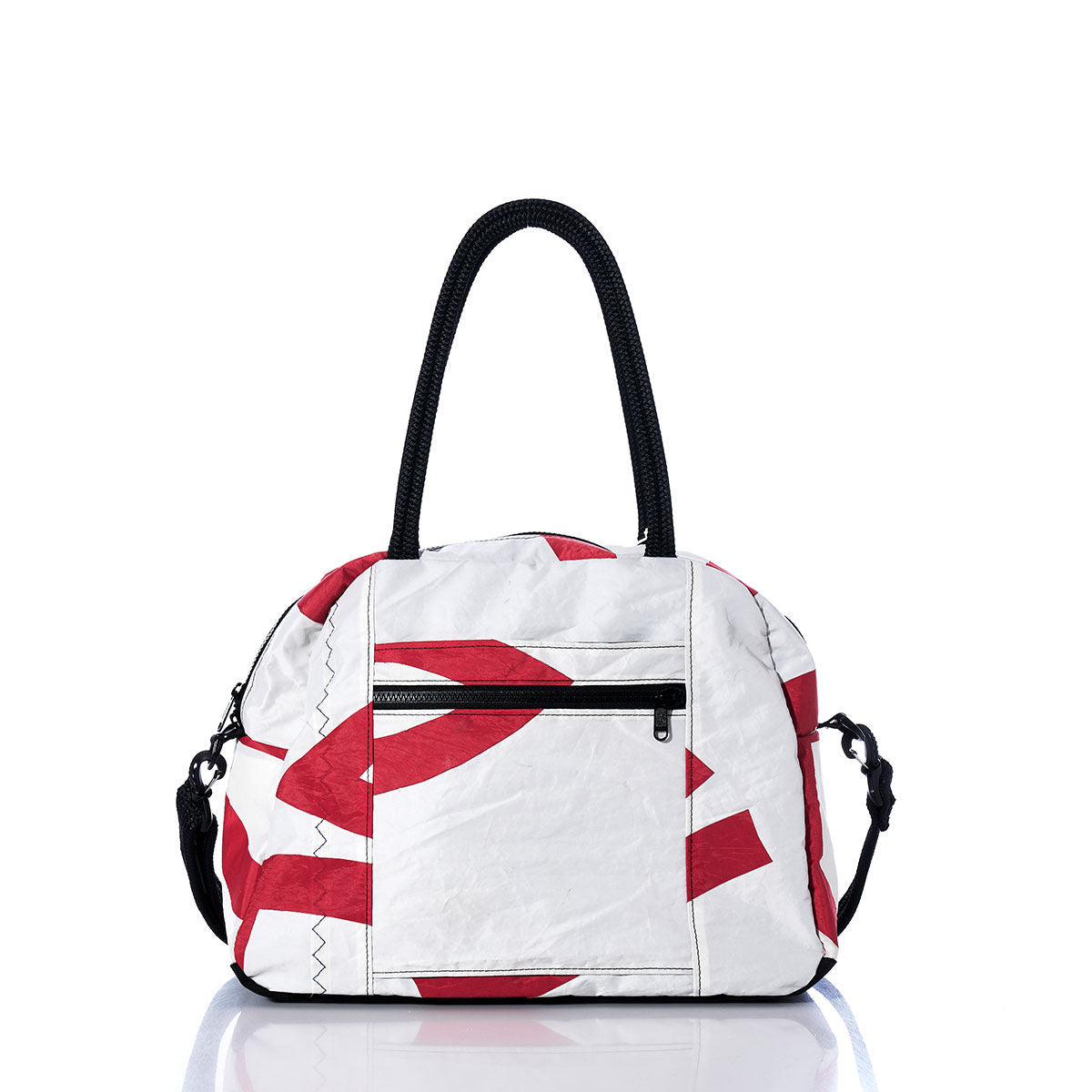 Vintage Red and White Essential Weekender Travel Bag Alternate View