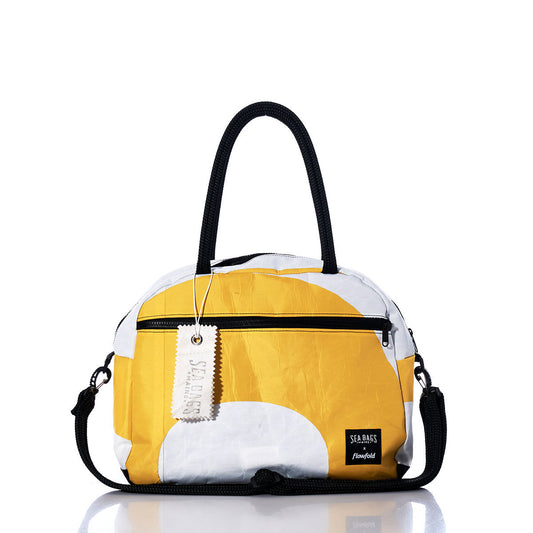 Vintage Yellow and White Essential Weekender Travel Bag