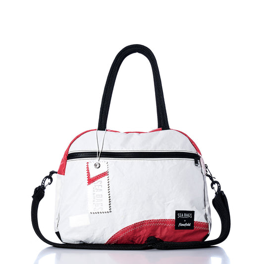 Vintage Red and White Essential Weekender Travel Bag