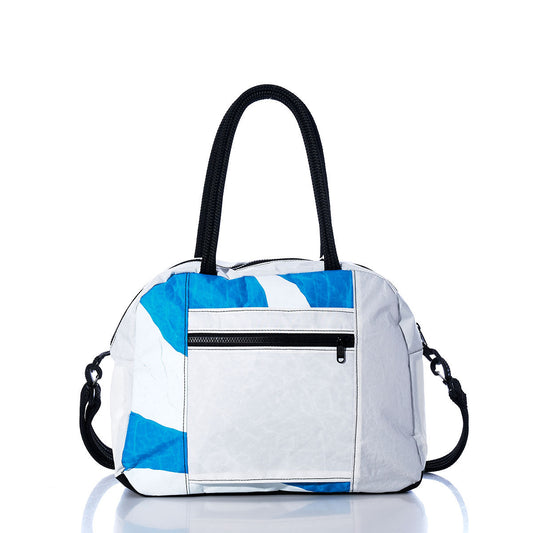 Vintage Blue and White Essential Weekender Travel Bag Alternate View